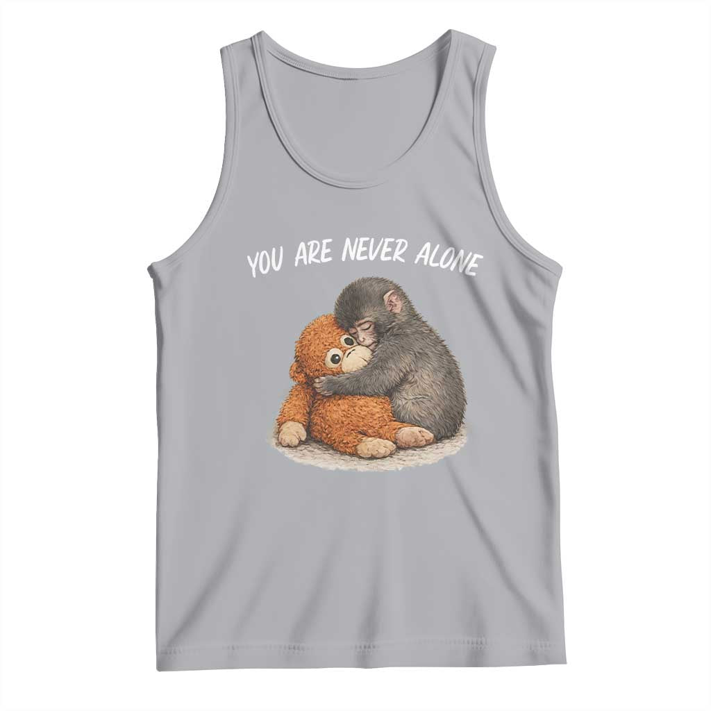 Punch Monkey Tank Top You Are Never Alone Brave TS14 Athletic Heather Print Your Wear