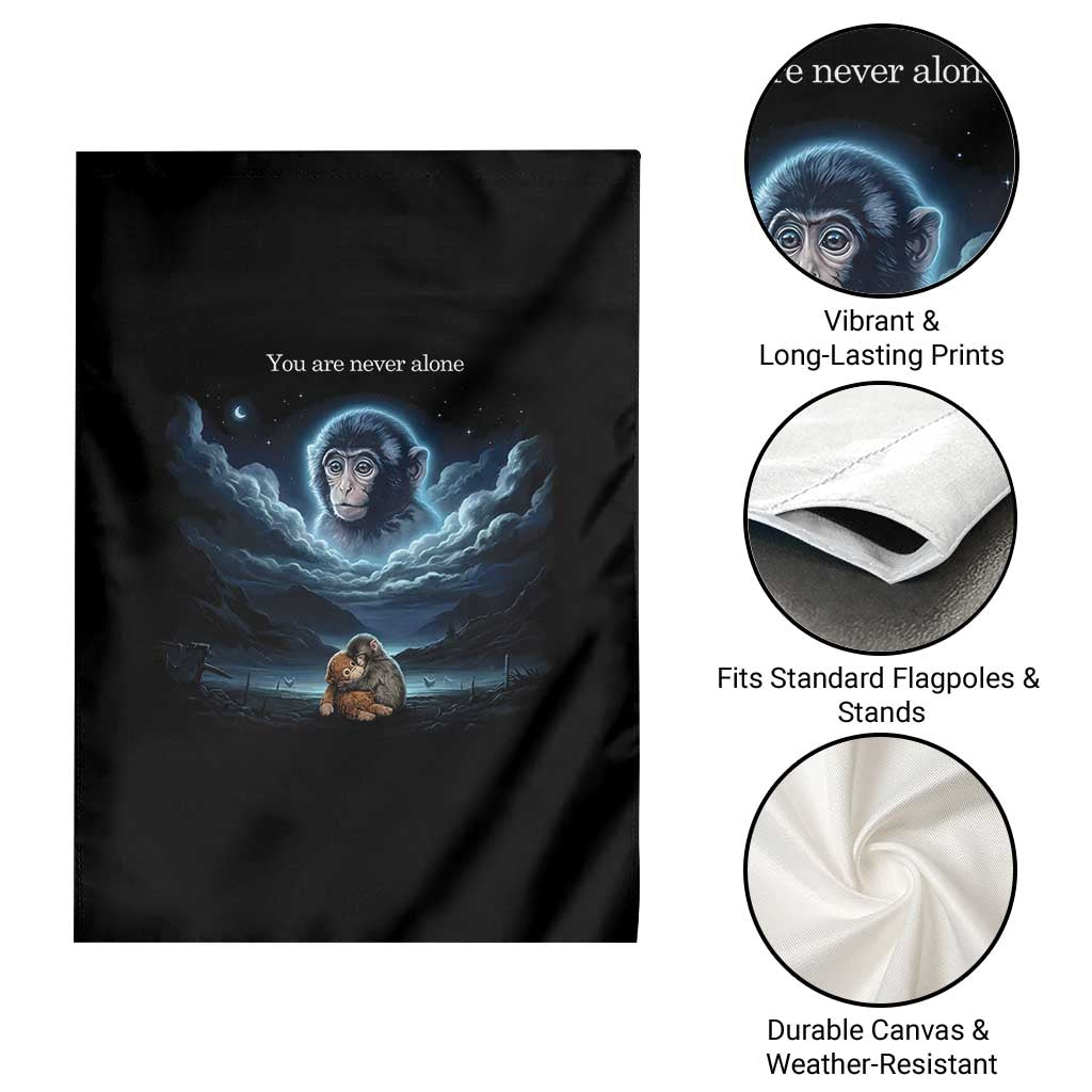 Baby Monkey Punch Garden Flag You Are Never Alone Brave TS14 Print Your Wear