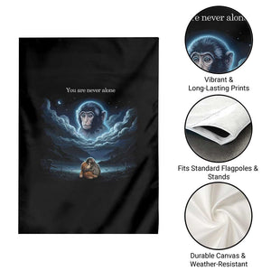 Baby Monkey Punch Garden Flag You Are Never Alone Brave TS14 Print Your Wear