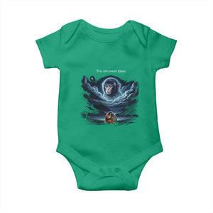 Baby Monkey Punch Baby Onesie You Are Never Alone Brave TS14 Irish Green Print Your Wear