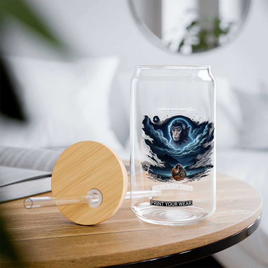 Baby Monkey Punch Glass Can You Are Never Alone Brave TS14 Print Your Wear