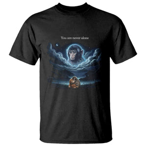 Baby Monkey Punch T Shirt You Are Never Alone Brave TS14 Black Print Your Wear