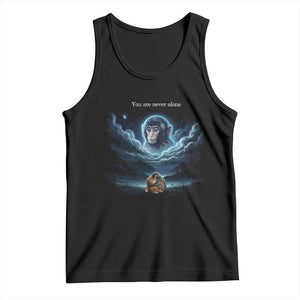 Baby Monkey Punch Tank Top You Are Never Alone Brave TS14 Black Print Your Wear