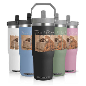 Team Punch Flip Straw Tumbler Baby Monkey And Plush Toy Viral TS14 Print Your Wear
