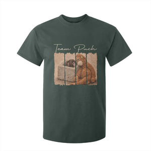 Team Punch T Shirt For Kid Baby Monkey And Plush Toy Viral TS14 Dark Forest Green Print Your Wear
