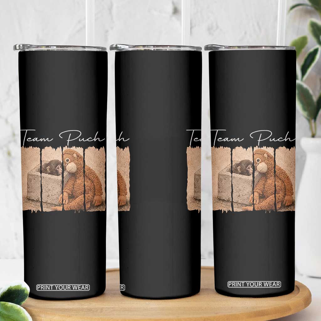 Team Punch Skinny Tumbler Baby Monkey And Plush Toy Viral TS14 Print Your Wear