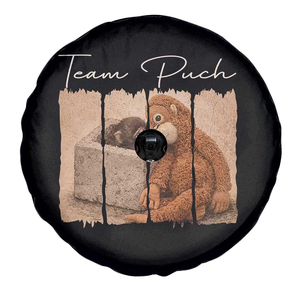Team Punch Spare Tire Cover Baby Monkey And Plush Toy Viral TS14 Print Your Wear