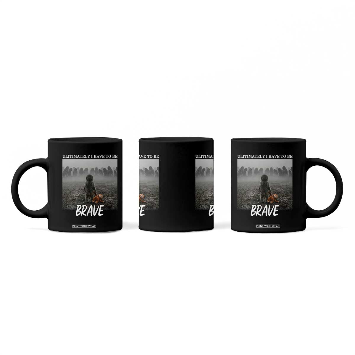 Sad Punch Monkey Coffee Mug Ultimately I Have To Be Brave TS14 Print Your Wear