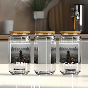 Sad Punch Monkey Glass Can Ultimately I Have To Be Brave TS14 Print Your Wear
