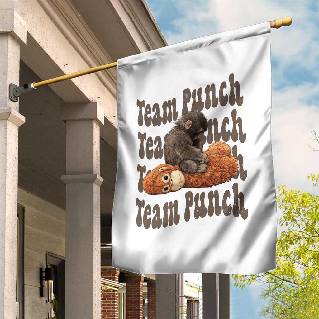 Team Punch Monkey Garden Flag Baby Monkey And Plush Toy Viral TS14 Print Your Wear