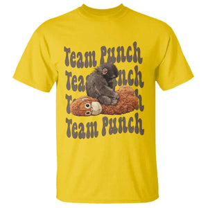 Team Punch Monkey T Shirt Baby Monkey And Plush Toy Viral TS14 Daisy Print Your Wear