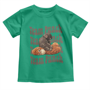 Team Punch Monkey Toddler T Shirt Baby Monkey And Plush Toy Viral TS14 Irish Green Print Your Wear