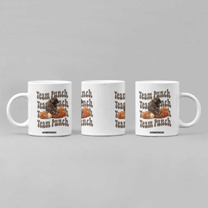 Team Punch Monkey Coffee Mug Baby Monkey And Plush Toy Viral TS14 Print Your Wear