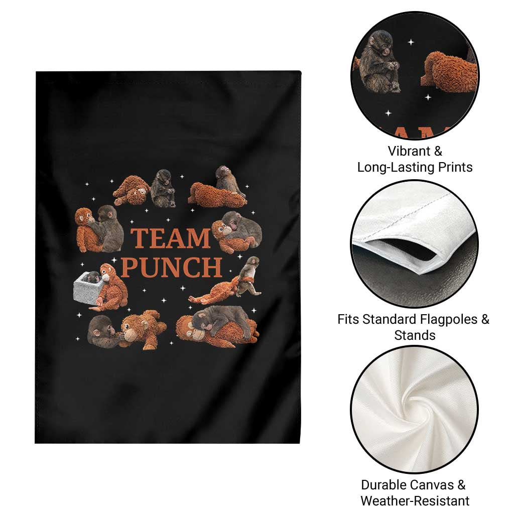 Team Punch Monkey Garden Flag Viral Baby Monkey Meme TS14 Print Your Wear