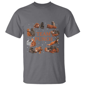 Team Punch Monkey T Shirt Viral Baby Monkey Meme TS14 Charcoal Print Your Wear