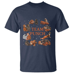 Team Punch Monkey T Shirt Viral Baby Monkey Meme TS14 Navy Print Your Wear