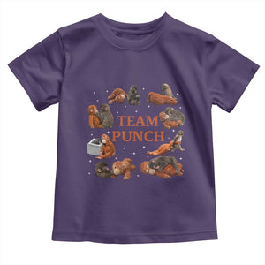 Team Punch Monkey Toddler T Shirt Viral Baby Monkey Meme TS14 Purple Print Your Wear
