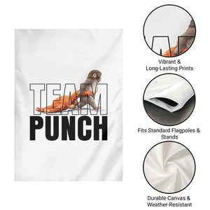 Team Punch Monkey Garden Flag Viral Trend Baby Monkey Meme TS14 Print Your Wear