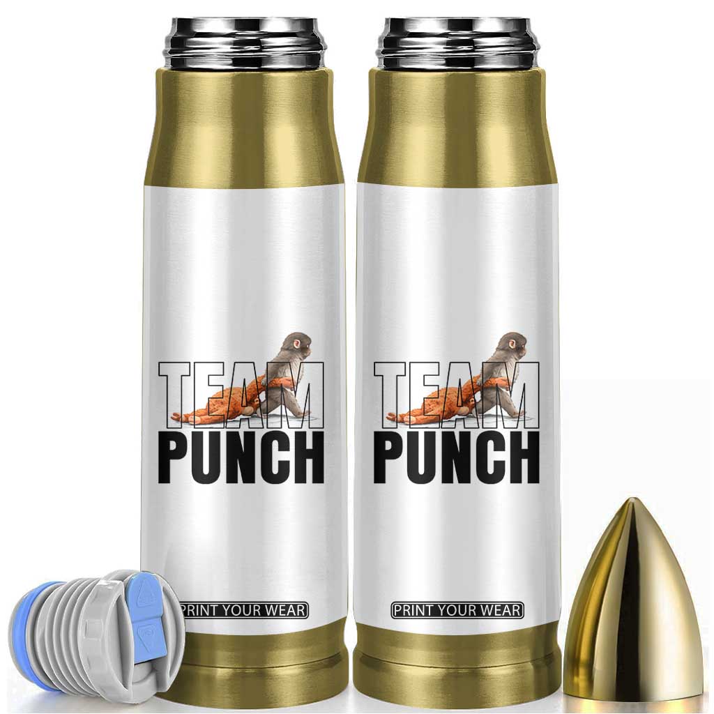 Team Punch Monkey Bullet Tumbler Viral Trend Baby Monkey Meme TS14 White Print Your Wear