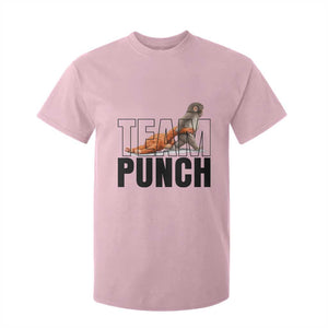 Team Punch Monkey T Shirt For Kid Viral Trend Baby Monkey Meme TS14 Light Pink Print Your Wear