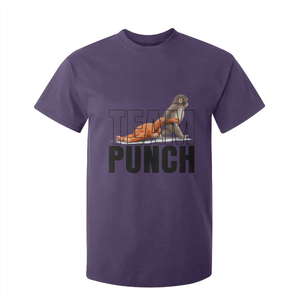 Team Punch Monkey T Shirt For Kid Viral Trend Baby Monkey Meme TS14 Purple Print Your Wear