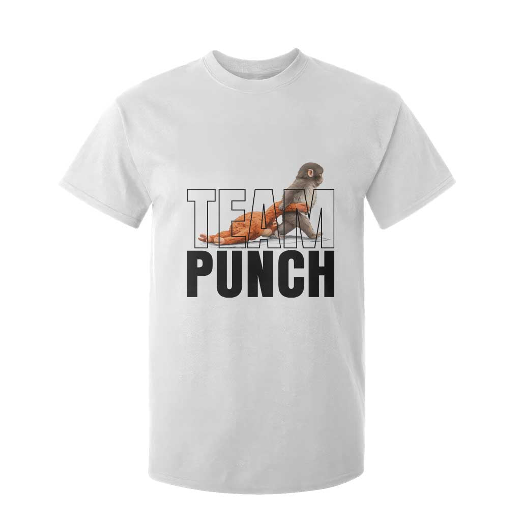 Team Punch Monkey T Shirt For Kid Viral Trend Baby Monkey Meme TS14 White Print Your Wear