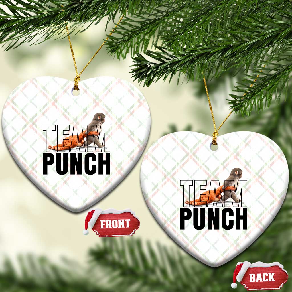 Team Punch Monkey Ceramic Ornament Viral Trend Baby Monkey Meme TS14 Print Your Wear