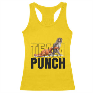 Team Punch Monkey Racerback Tank Top Viral Trend Baby Monkey Meme TS14 Daisy Print Your Wear