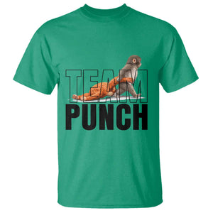 Team Punch Monkey T Shirt Viral Trend Baby Monkey Meme TS14 Irish Green Print Your Wear