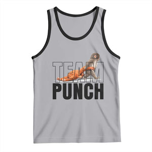 Team Punch Monkey Tank Top Viral Trend Baby Monkey Meme TS14 Athletic Heather Black Print Your Wear
