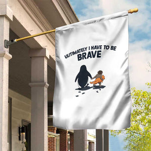 Punch Monkey And Nihilist Penguin Viral Garden Flag Ultimately I Have To Be Brave TS14 Print Your Wear