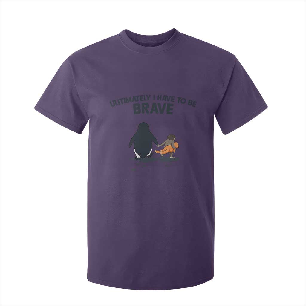 Punch Monkey And Nihilist Penguin Viral T Shirt For Kid Ultimately I Have To Be Brave TS14 Purple Print Your Wear