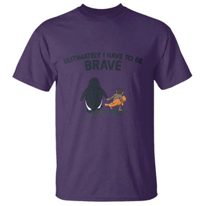 Punch Monkey And Nihilist Penguin Viral T Shirt Ultimately I Have To Be Brave TS14 Purple Print Your Wear