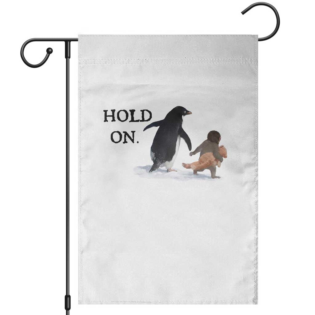 Baby Monkey Punch Viral Trend Garden Flag Hold On TS14 White Print Your Wear