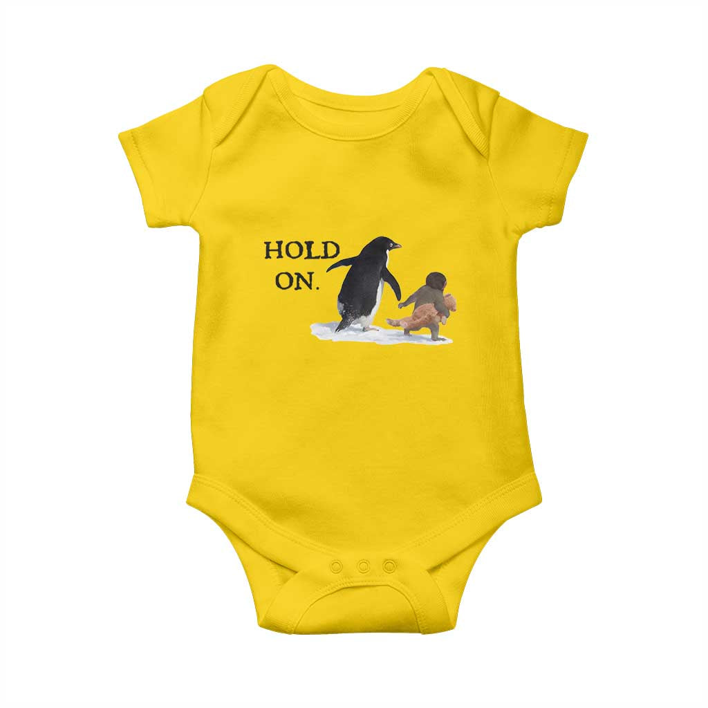 Baby Monkey Punch Viral Trend Baby Onesie Hold On TS14 Daisy Print Your Wear