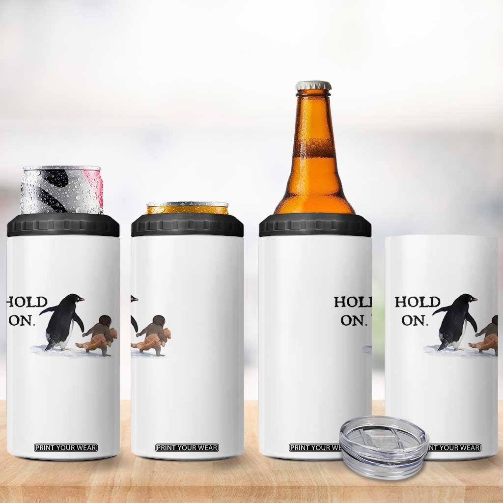 Baby Monkey Punch Viral Trend 4 in 1 Can Cooler Tumbler Hold On TS14 Print Your Wear