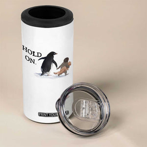 Baby Monkey Punch Viral Trend 4 in 1 Can Cooler Tumbler Hold On TS14 Print Your Wear