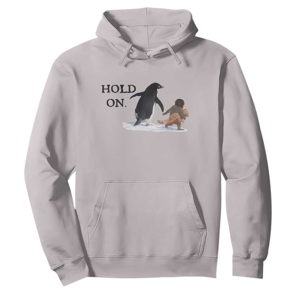 Baby Monkey Punch Viral Trend Hoodie Hold On TS14 Ice Gray Print Your Wear