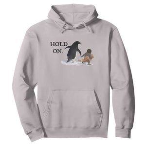 Baby Monkey Punch Viral Trend Hoodie Hold On TS14 Ice Gray Print Your Wear