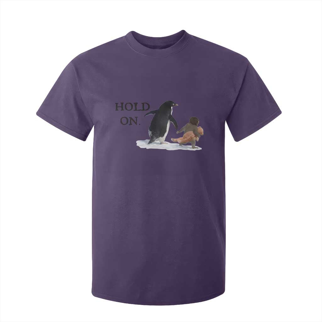 Baby Monkey Punch Viral Trend T Shirt For Kid Hold On TS14 Purple Print Your Wear