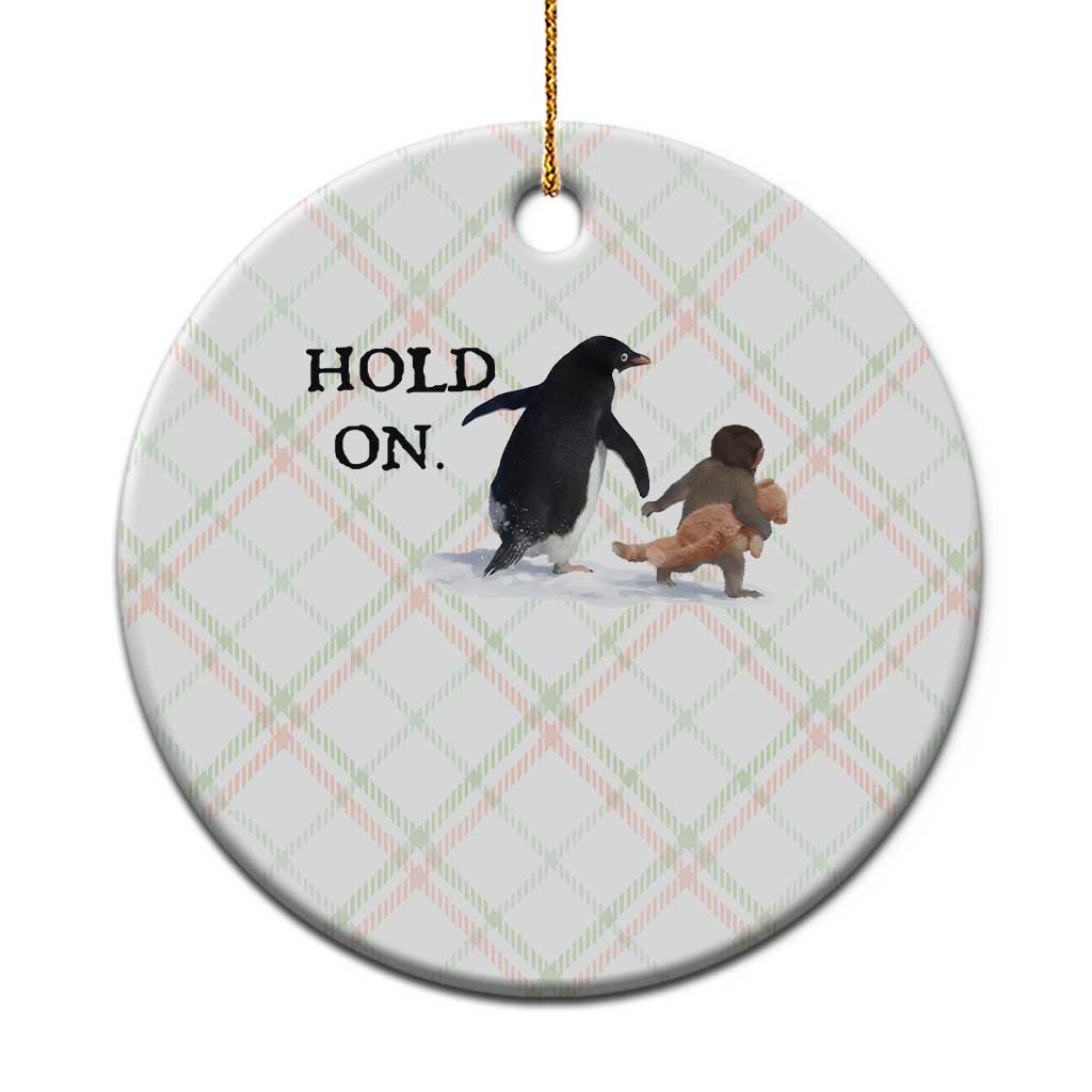Baby Monkey Punch Viral Trend Ceramic Ornament Hold On TS14 1pc Christmas Plaid Print Your Wear