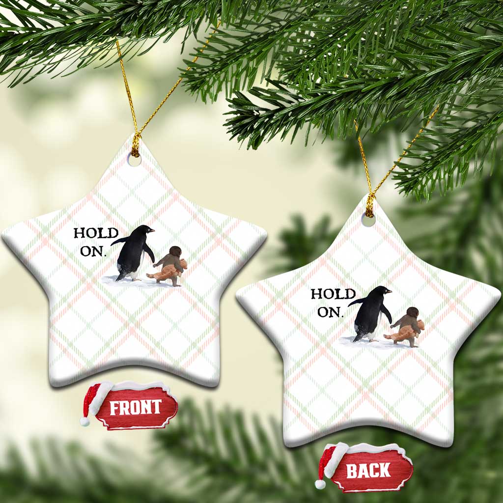 Baby Monkey Punch Viral Trend Ceramic Ornament Hold On TS14 Print Your Wear