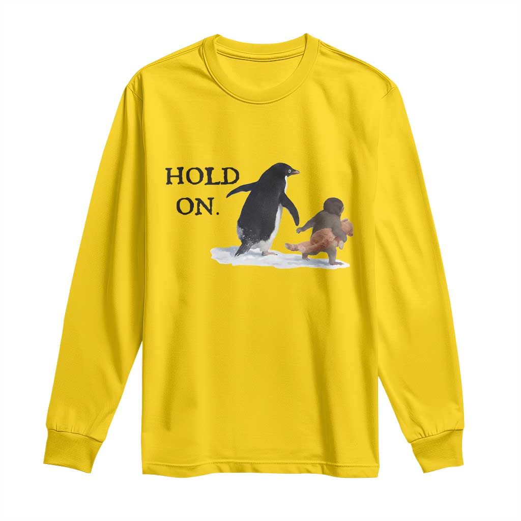 Baby Monkey Punch Viral Trend Long Sleeve Shirt Hold On TS14 Daisy Print Your Wear