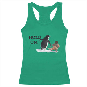 Baby Monkey Punch Viral Trend Racerback Tank Top Hold On TS14 Irish Green Print Your Wear