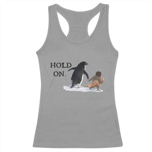 Baby Monkey Punch Viral Trend Racerback Tank Top Hold On TS14 Sport Gray Print Your Wear