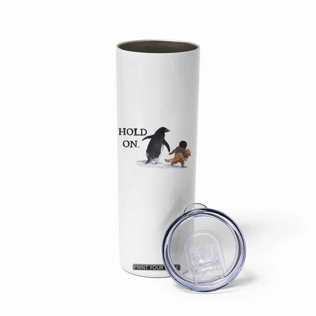 Baby Monkey Punch Viral Trend Skinny Tumbler Hold On TS14 Print Your Wear