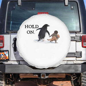 Baby Monkey Punch Viral Trend Spare Tire Cover Hold On TS14 No hole White Print Your Wear