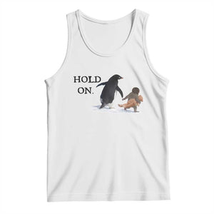Baby Monkey Punch Viral Trend Tank Top Hold On TS14 White Print Your Wear