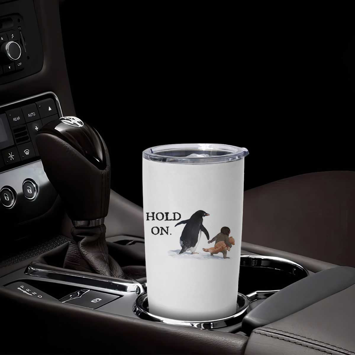 Baby Monkey Punch Viral Trend Tumbler Cup Hold On TS14 Print Your Wear