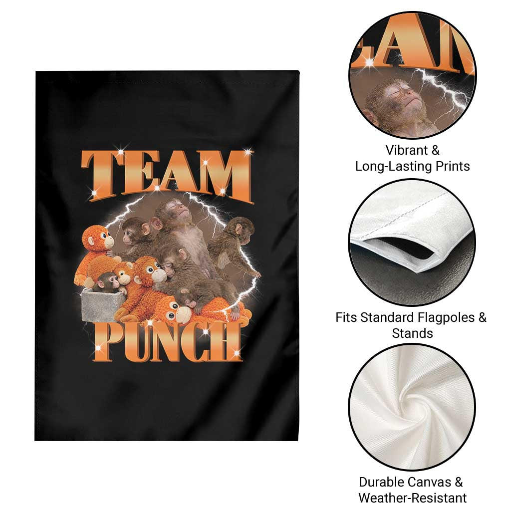 Viral Punch Monkey Garden Flag Cute Baby Monkey With Plush Toy Meme TS14 Print Your Wear